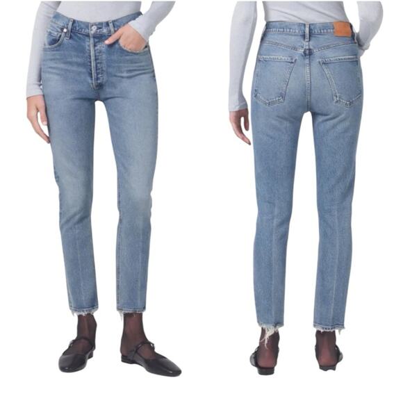Citizens of Humanity Jolene High Rise Vintage Straight Jeans size 28 Button Fly